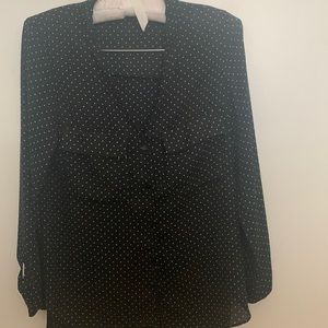 Zara Black Polka Dots Shirt